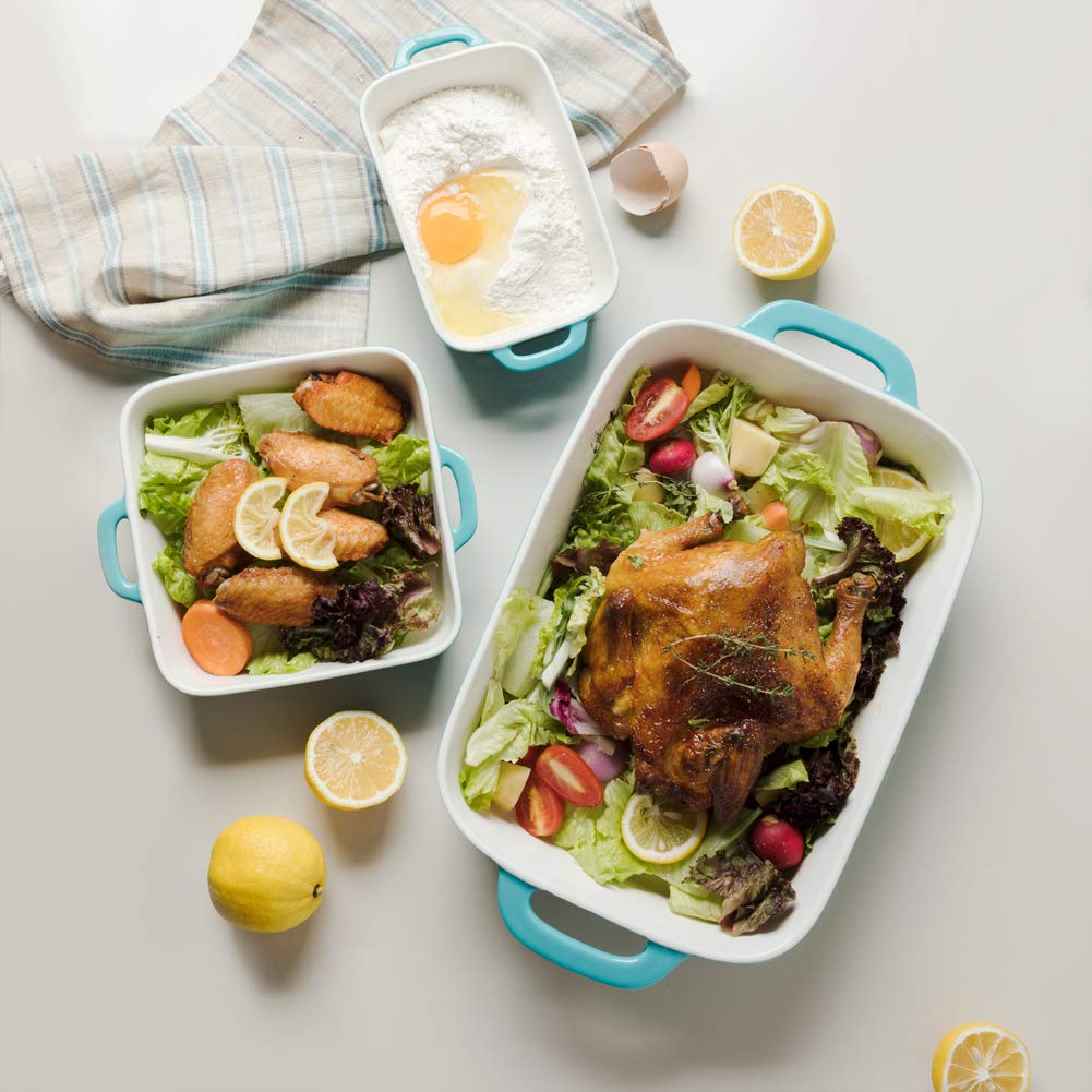 Sweejar versatile rectangular pans for bread, pasta, casseroles and roasting