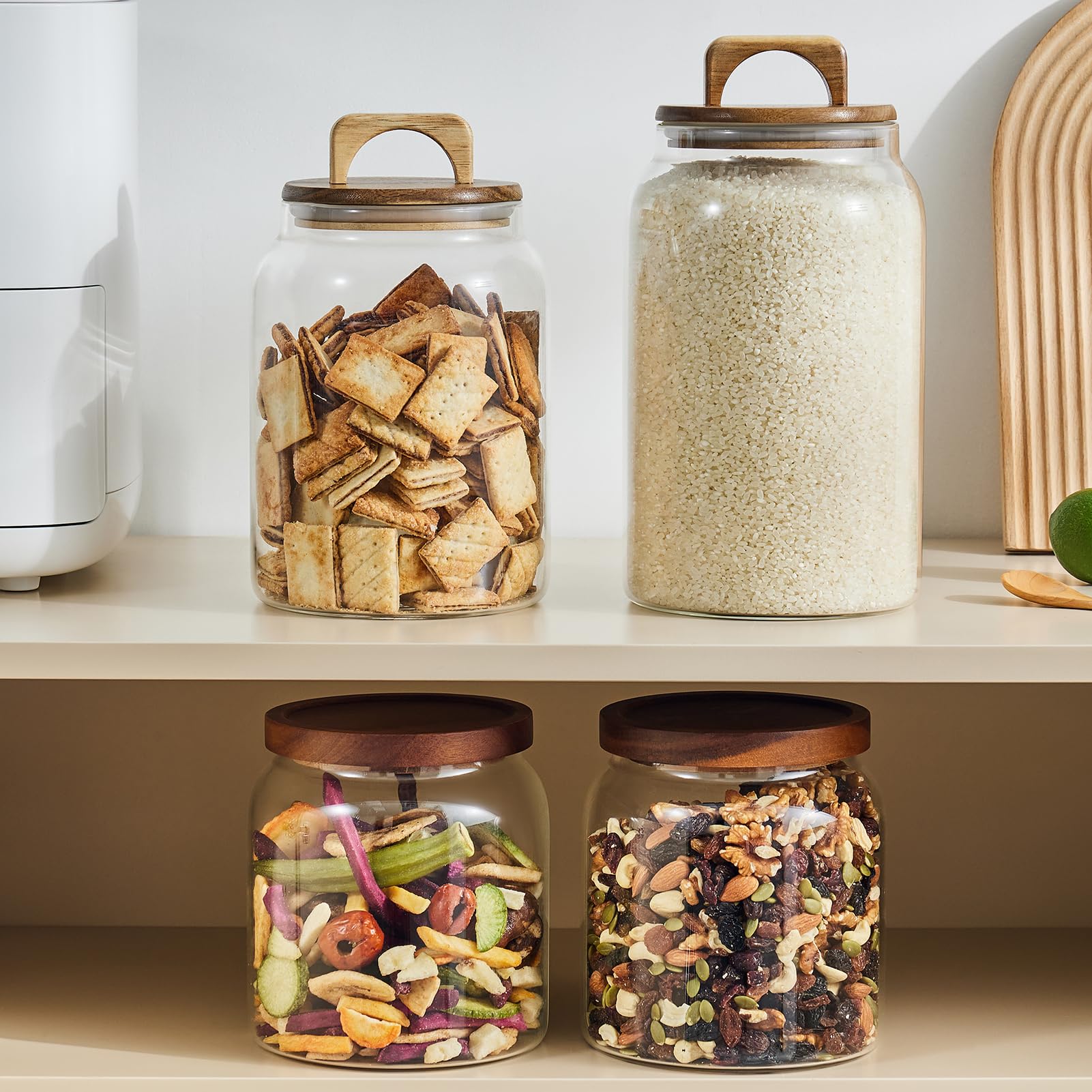 Sweejar durable glass jar for flour or other bulk ingredients