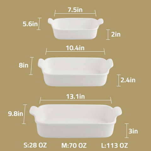 Sweejar navy rectangular baking dish ready for oven to table use