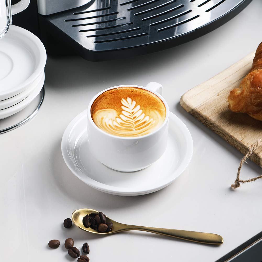 Sweejar porcelain cups are dishwasher and microwave safe for everyday use.