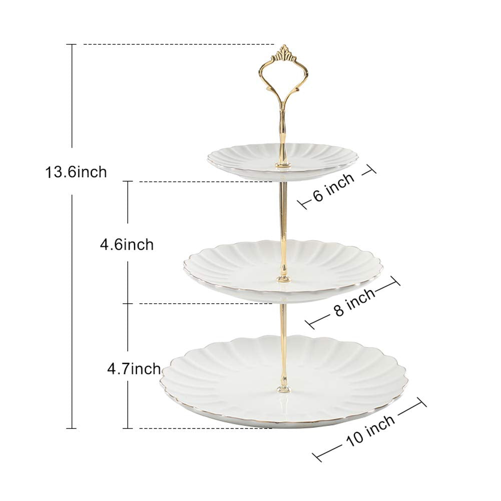 Sweejar pumpkin-shape ceramic stand with glaze for desserts.