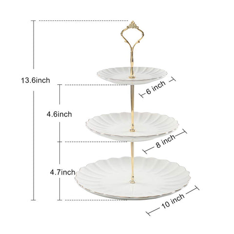 Sweejar pumpkin-shape ceramic stand with glaze for desserts.