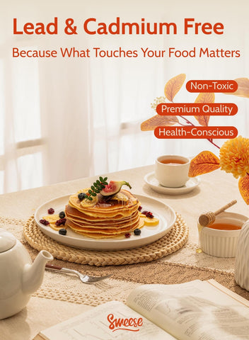 Sweese 6-piece dinner plate set offers coordinated dining for family.