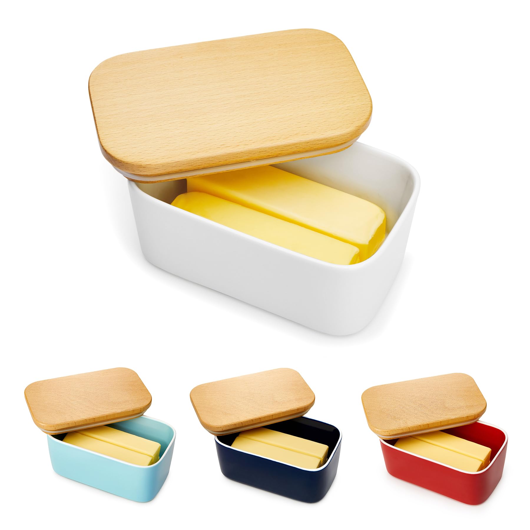 Sweese butter dish ceramic body keeps butter fresh and ready to spread