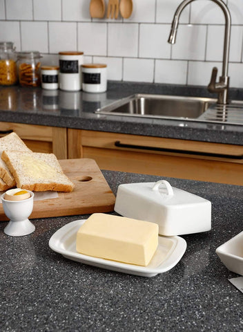 Sweese butter dish suits West and East Coast brands and sticks