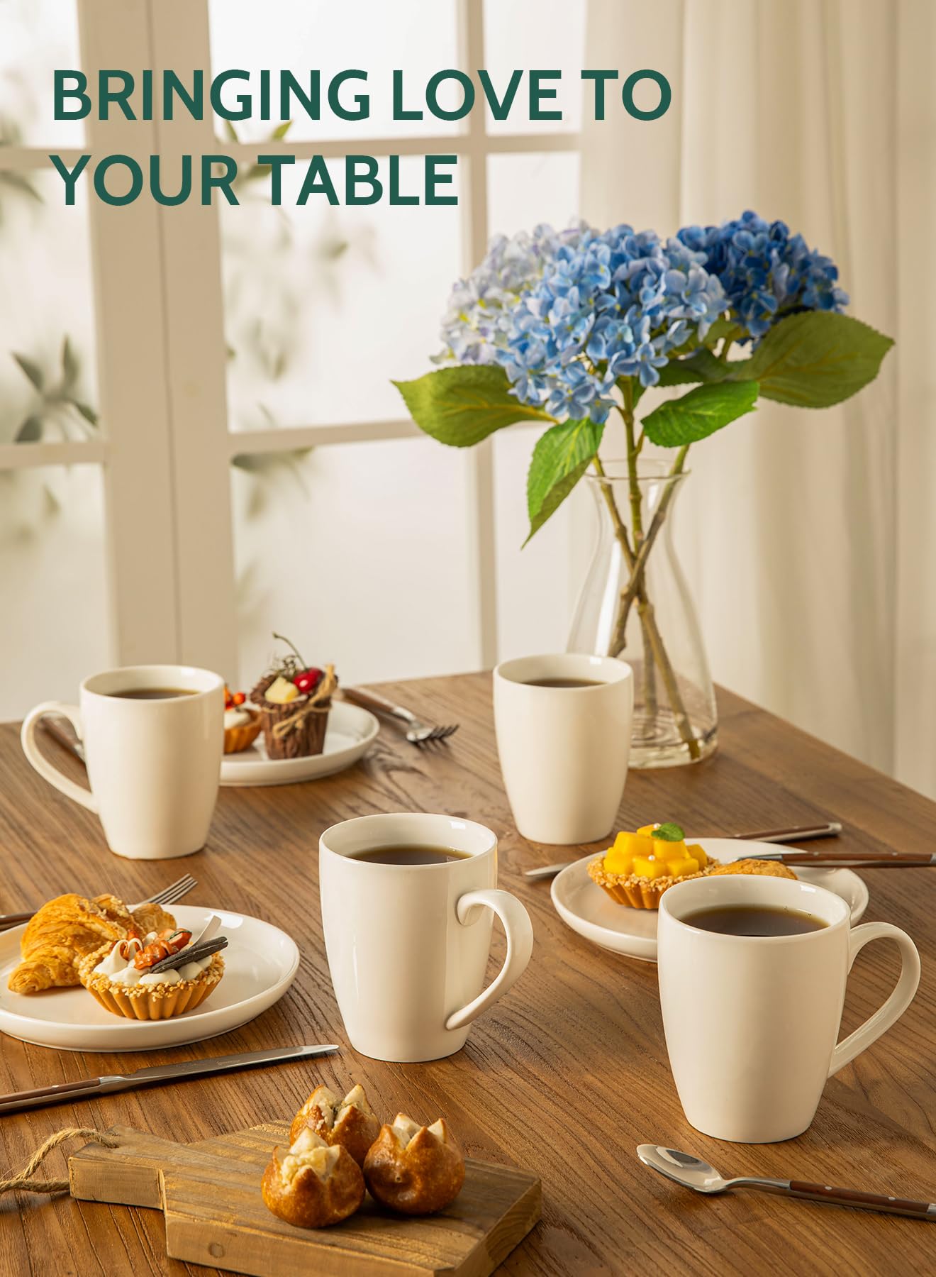Sweese mug that is dishwasher-safe and microwave-safe for easy cleanup and reheating.
