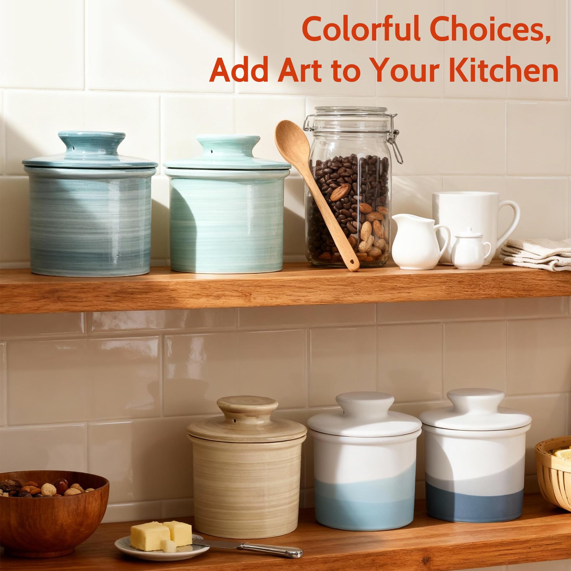 Sweese eco-friendly ceramic butter dish supports sustainable kitchen habits.