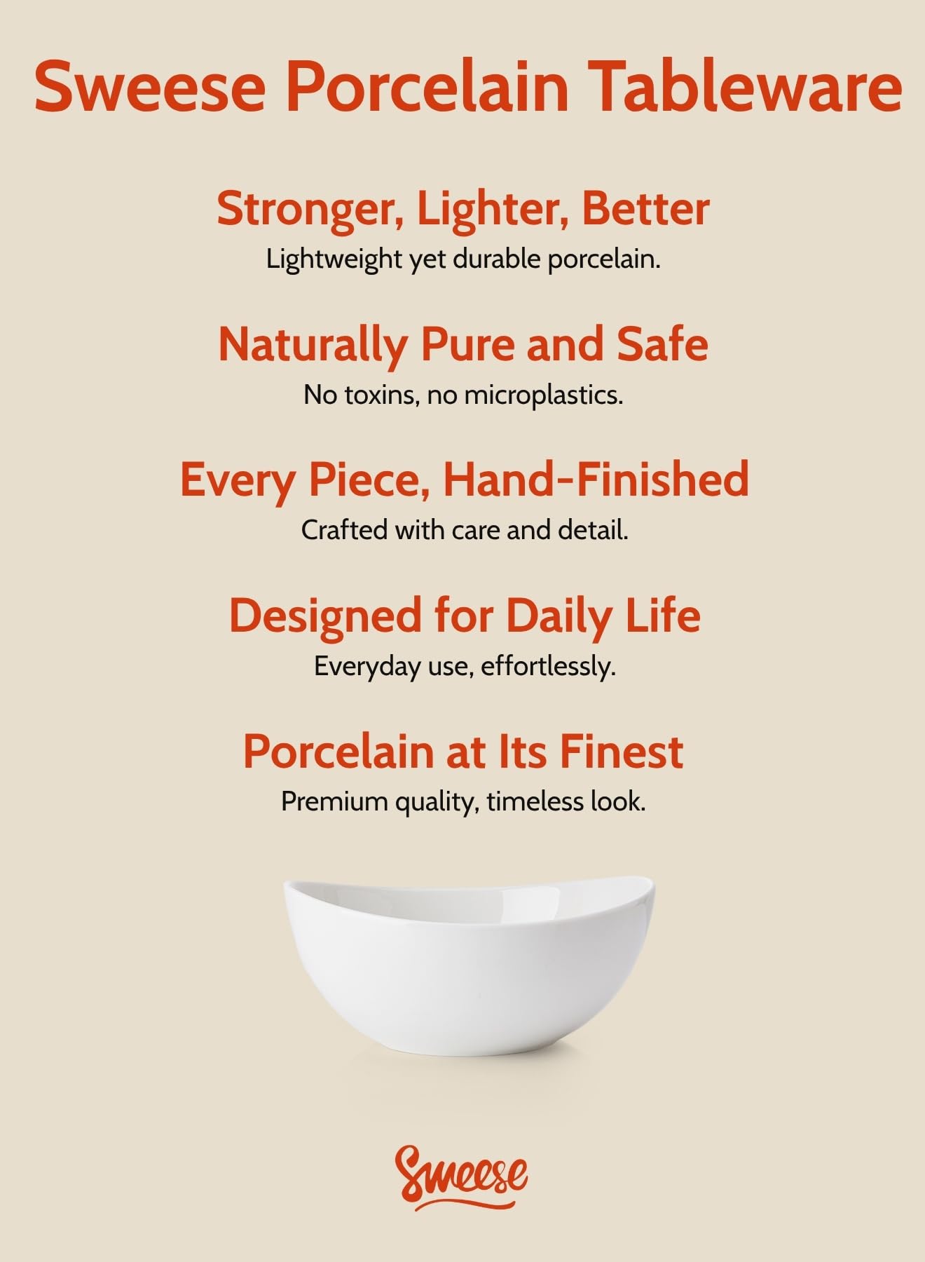 Sweese bowls versatile for salads, soups, pasta, and snacks.