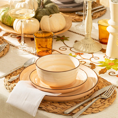 Gift-ready Sweese neutral dinnerware set for weddings and holidays
