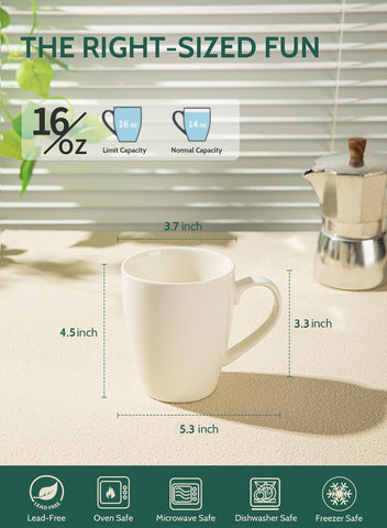 Sweese minimalist white coffee mug with clean lines and modern design.