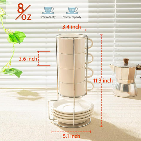 Sweese microwave-safe cappuccino cups heat drinks quickly for busy days.
