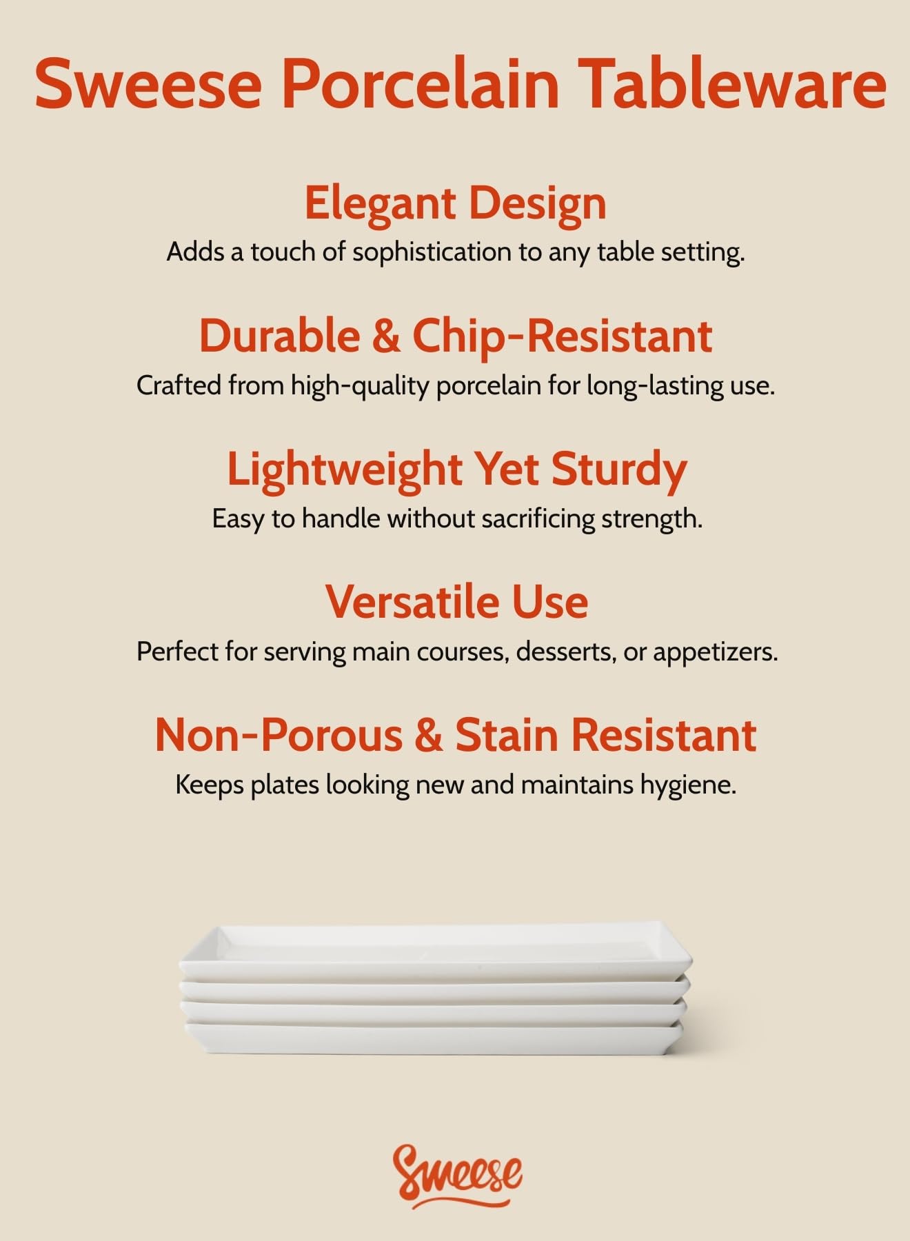 Sweese serving trays ideal for catering events and outdoor picnics