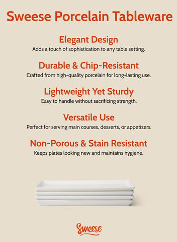 Sweese serving trays ideal for catering events and outdoor picnics