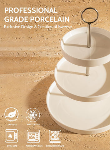 Sweese stainless steel rod detail enhances stability during use.