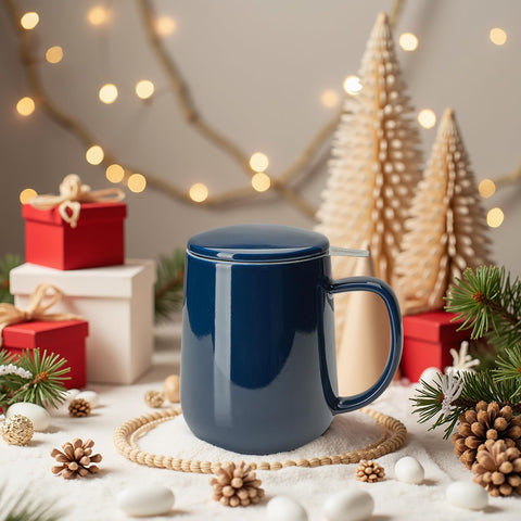 Sweese ergonomic handle mug minimizes heat transfer and improves grip