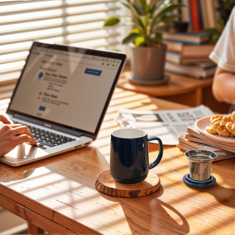 Sweese teacup microwave-safe design allows quick reheats at home