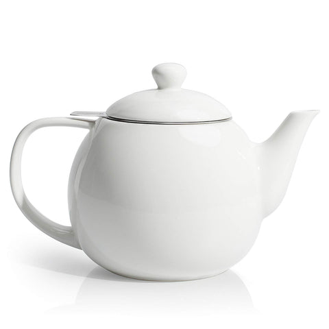 Sweese 27 oz porcelain teapot, removable infuser for flavorful tea.
