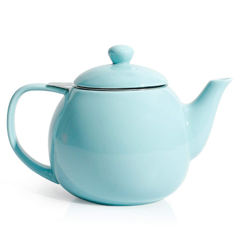 Sweese turquoise porcelain teapot with bright body for everyday tea service.