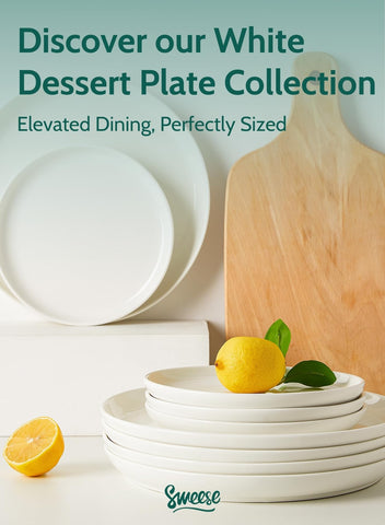 Sweese white classic tableware complements any dining decor.