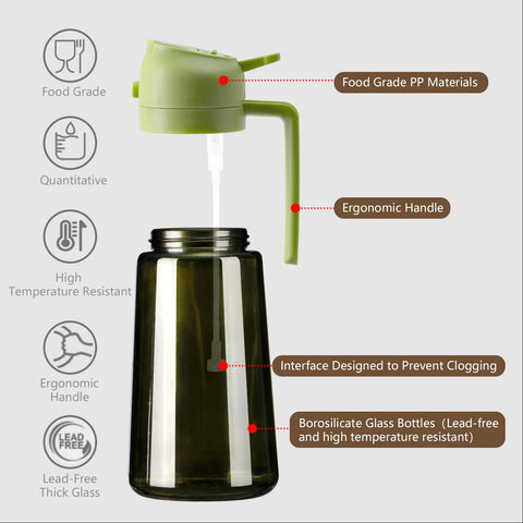 Sweet View anti-drip nozzle prevents mess during cooking.