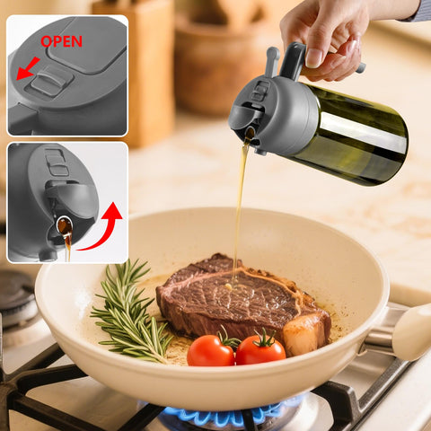 Sweet View light-proof glass protects oil flavor and aroma.