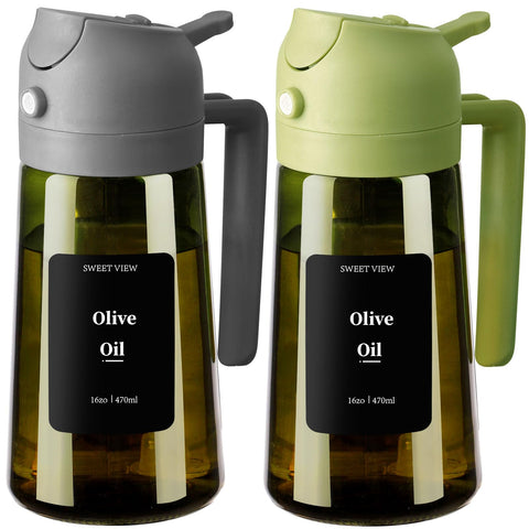Sweet View olive oil dispenser pour bottle for precise kitchen pouring and controlled oil use.