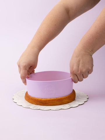 Sweetshop Frost Form Starter Kit crumb cutter for clean cake edges.