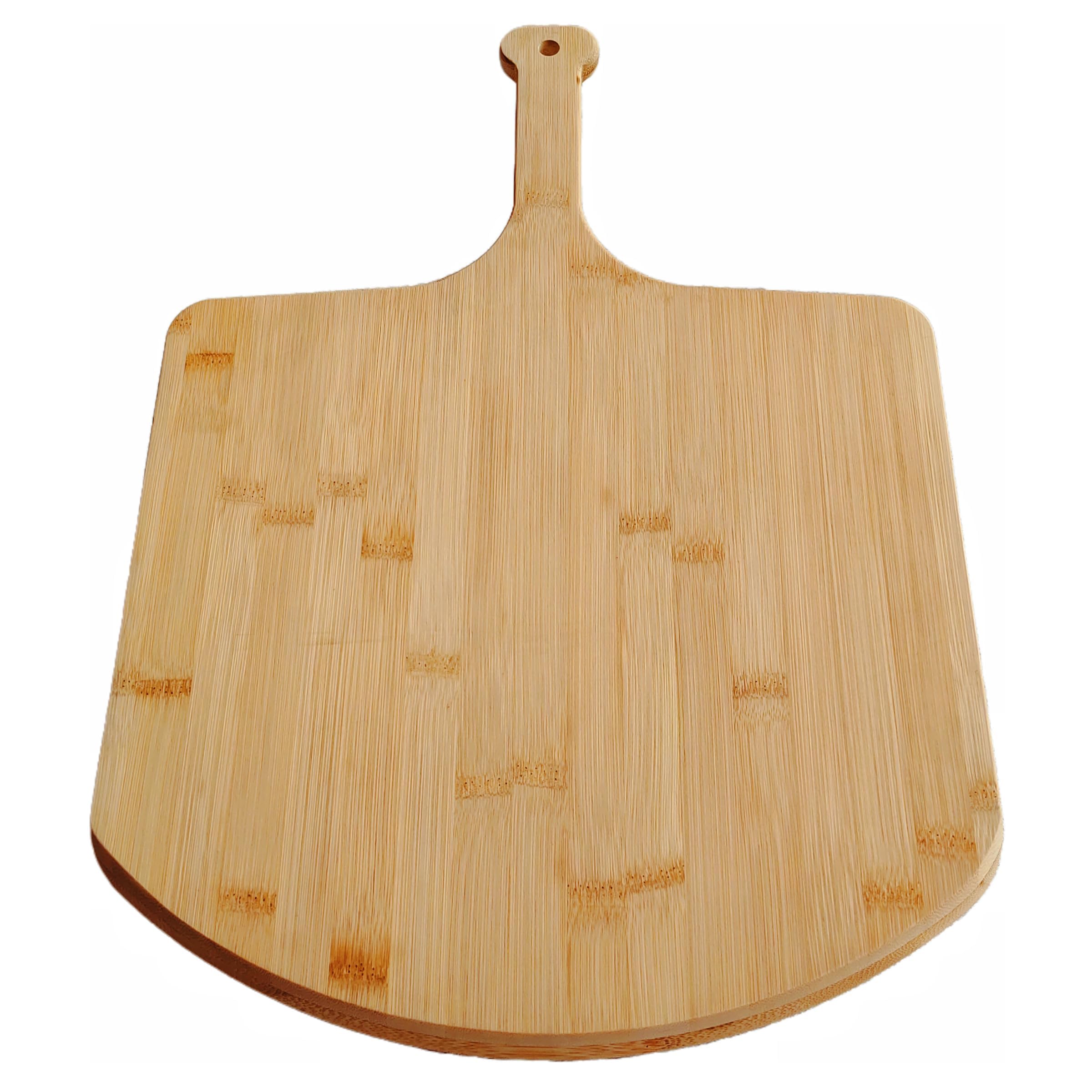 SWEIBIAI bamboo pizza board 12-inch surface ideal for pizza prep and cutting