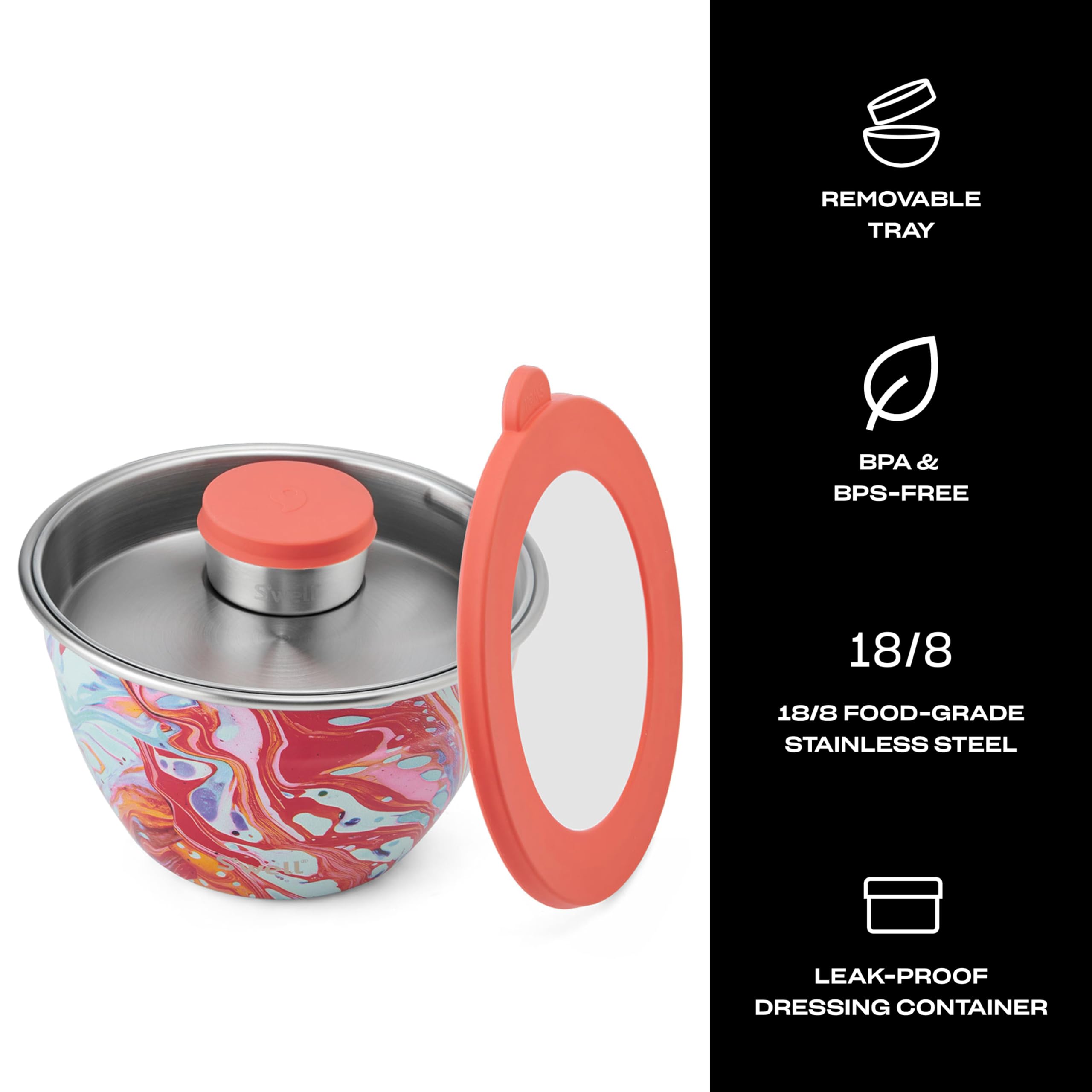 S'well Removable Tray keeps utensils and add-ins neatly separated.
