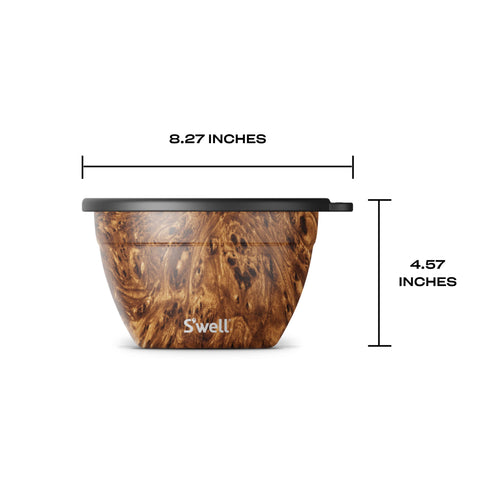 Leak-proof lid featured to keep contents fresh during transport.