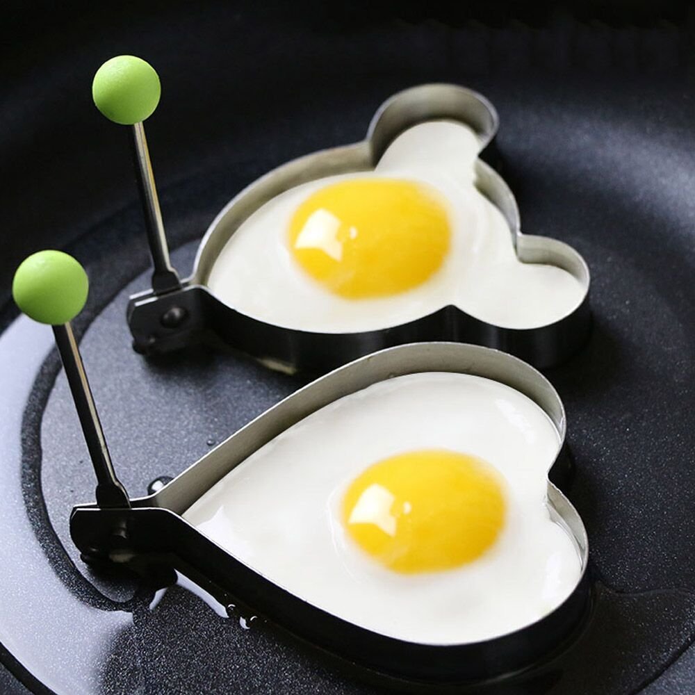 SWETON Egg Molds heart shapes for cute pancake designs kids will love