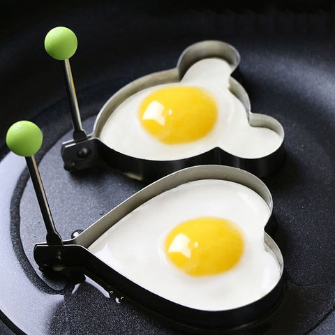 SWETON Egg Molds heart shapes for cute pancake designs kids will love