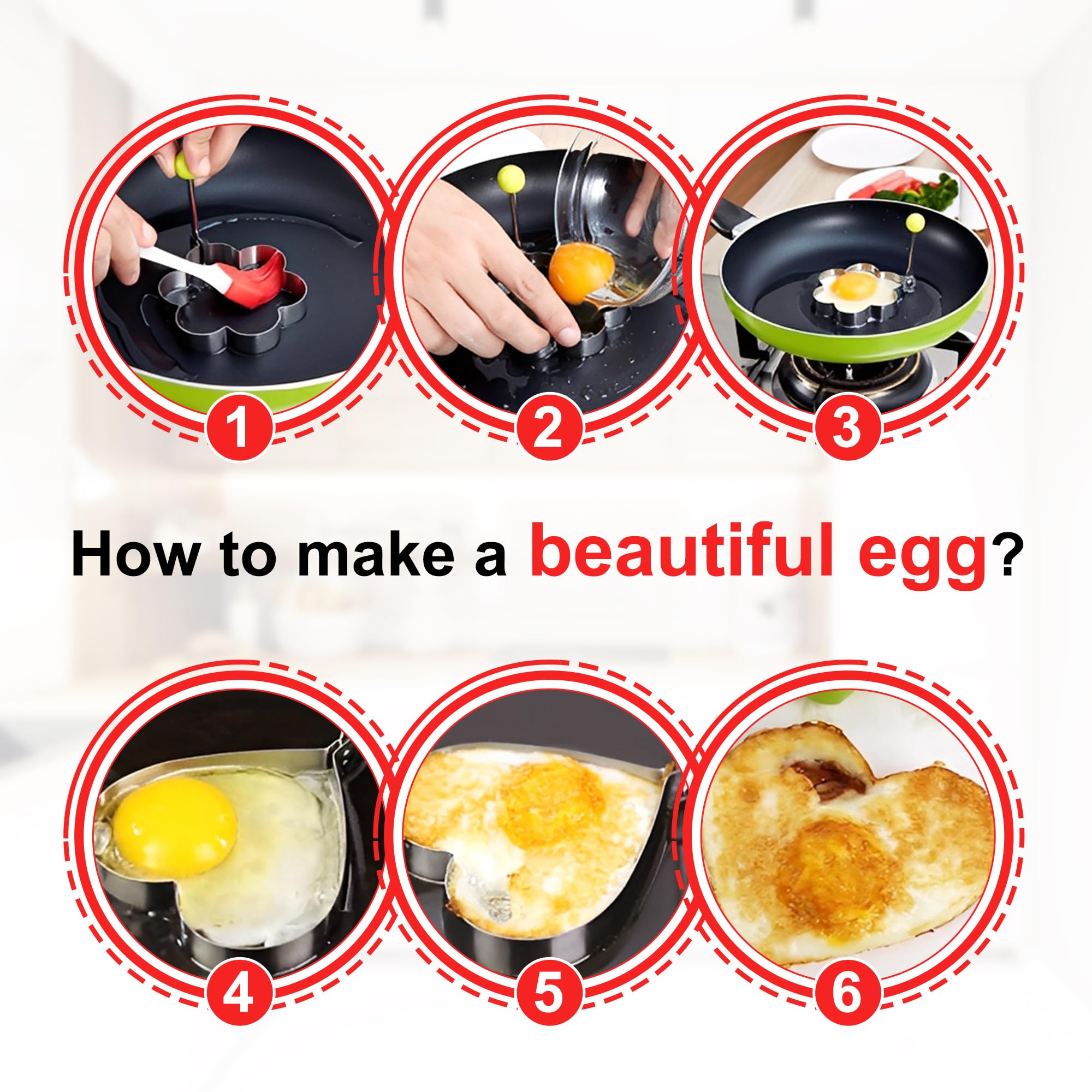 SWETON Egg Molds Mickey Mouse shapes bring playful breakfasts for kids