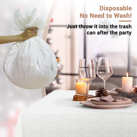 SWGIEEI disposable cover enabling quick cleanup after dining.