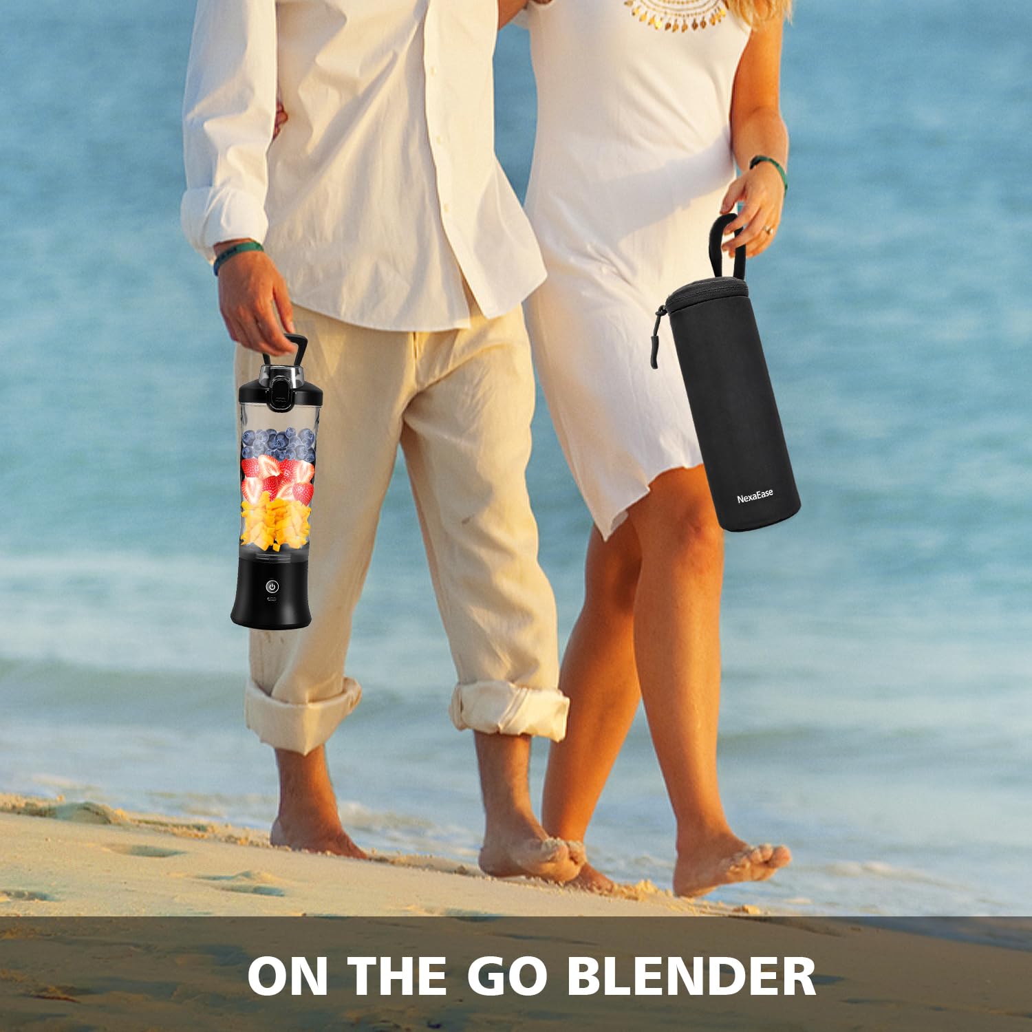 Swietonic blender used in office or gym shows versatile portability.