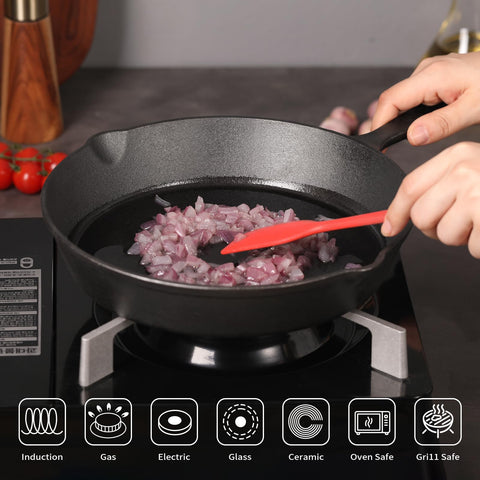 Swiflon ergonomic handle and pour spouts enable easy serving.