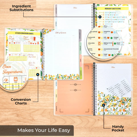 SwiftCube large-format binder makes recipe writing comfortable in the kitchen.