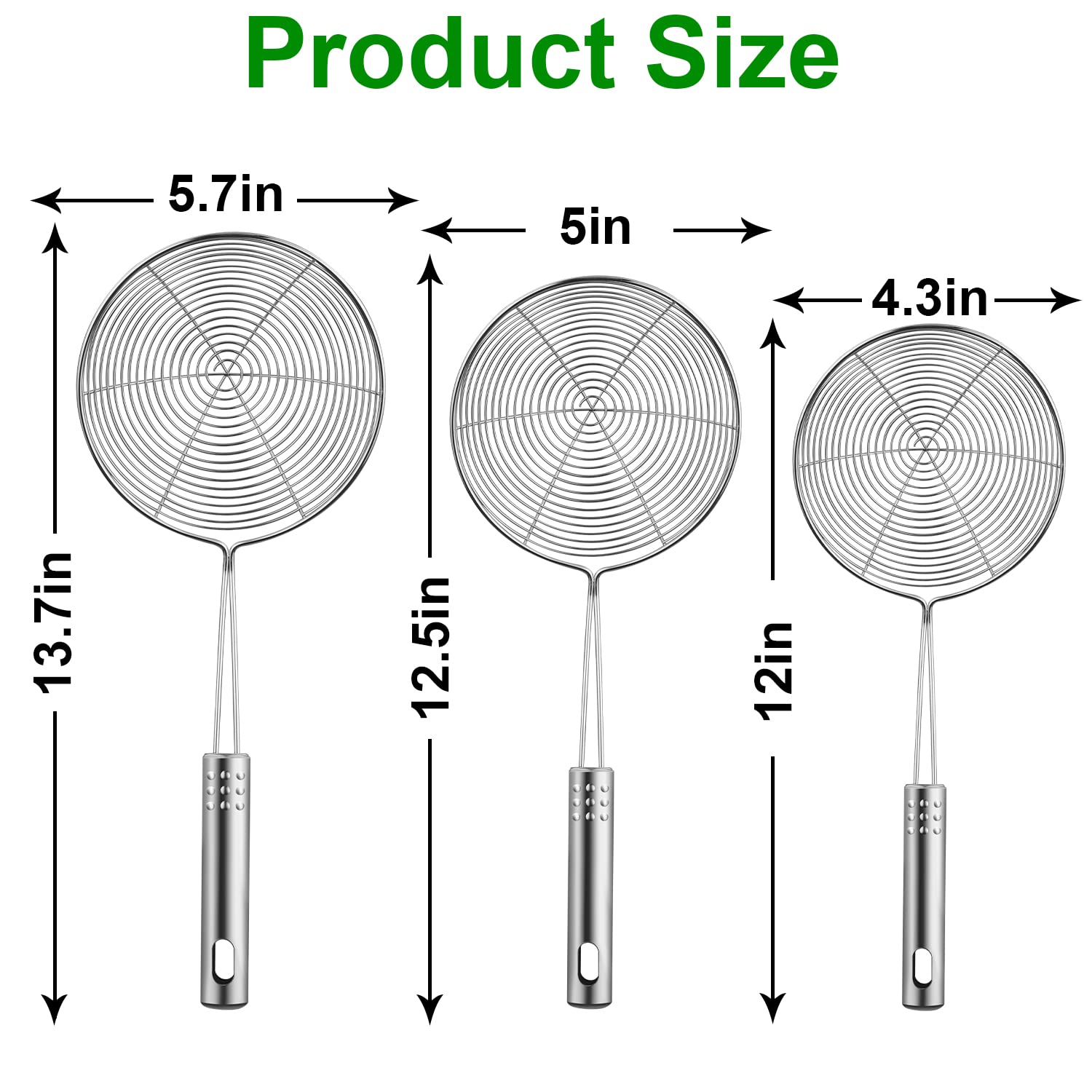 Swify Spider Strainer 35cm, wide net ideal for noodles.