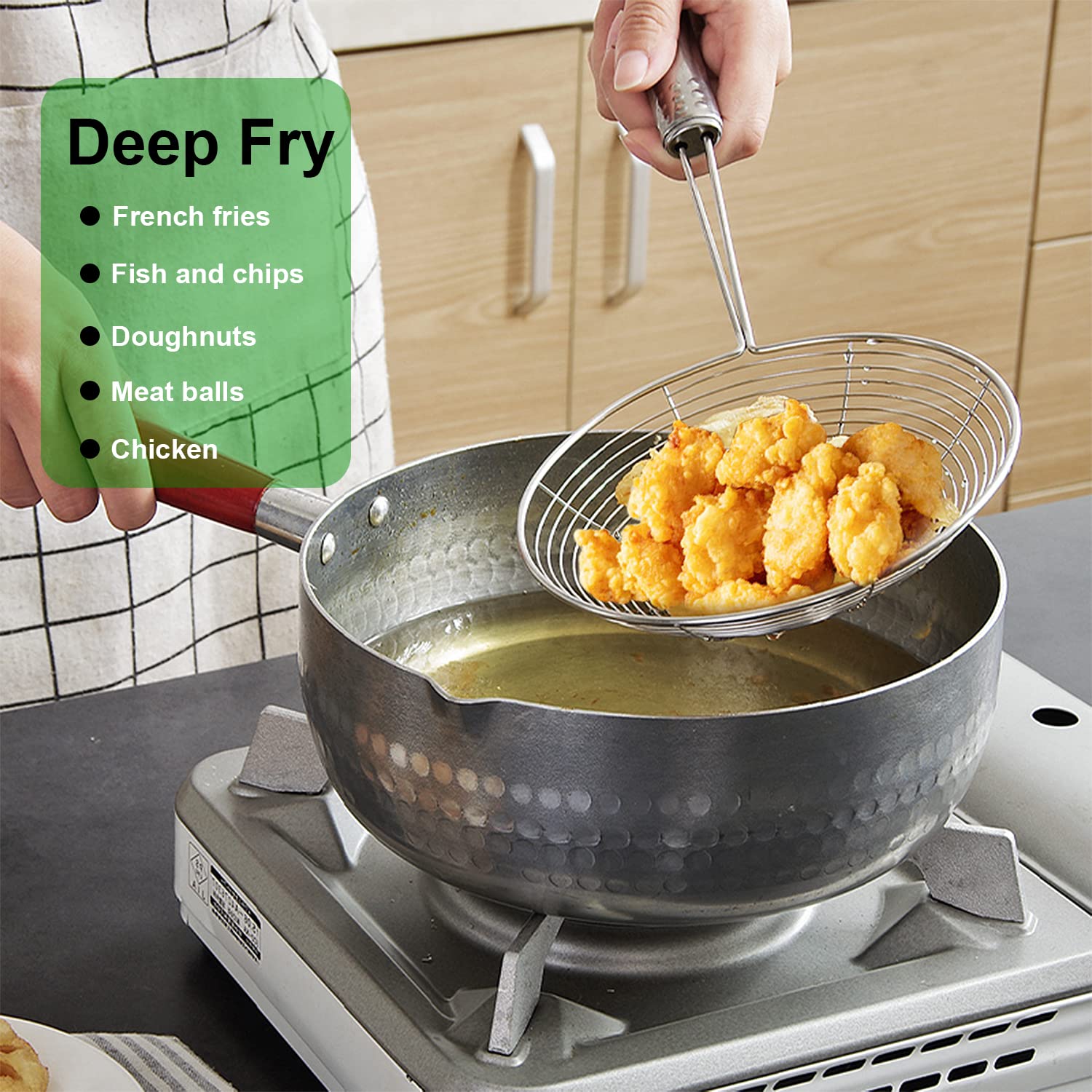 Swify Spider Strainer stainless outer-frame for durability.