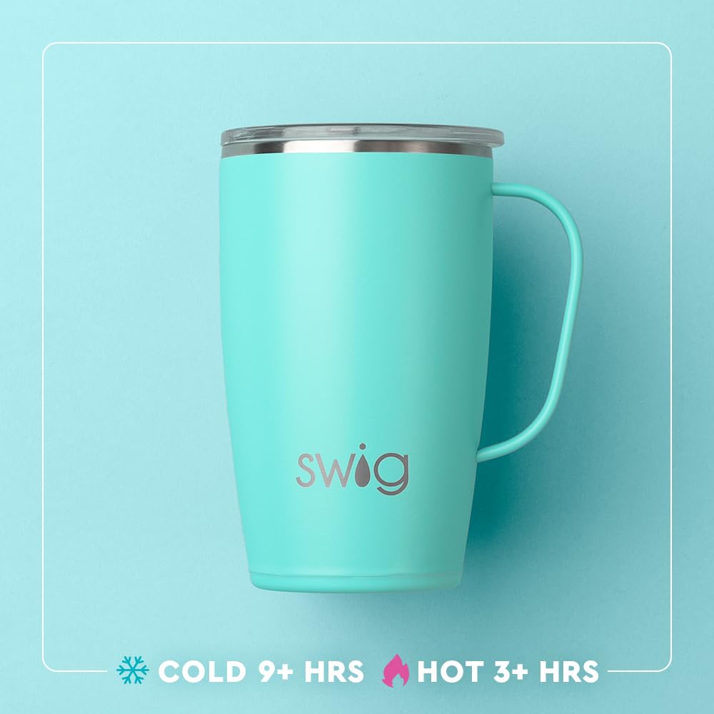 Swig Life 18oz travel mug dishwasher safe for easy cleanup after daily use