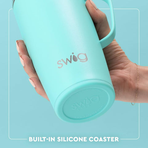 Swig Life 22oz large opening for easy ice in drinks.