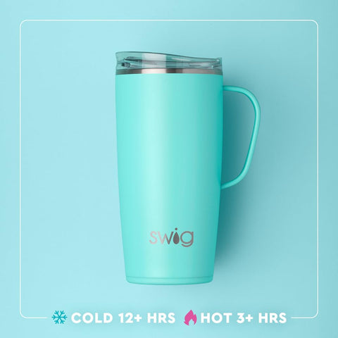 Swig Life tumbler with slider lid offers easy sipping and spill resistance