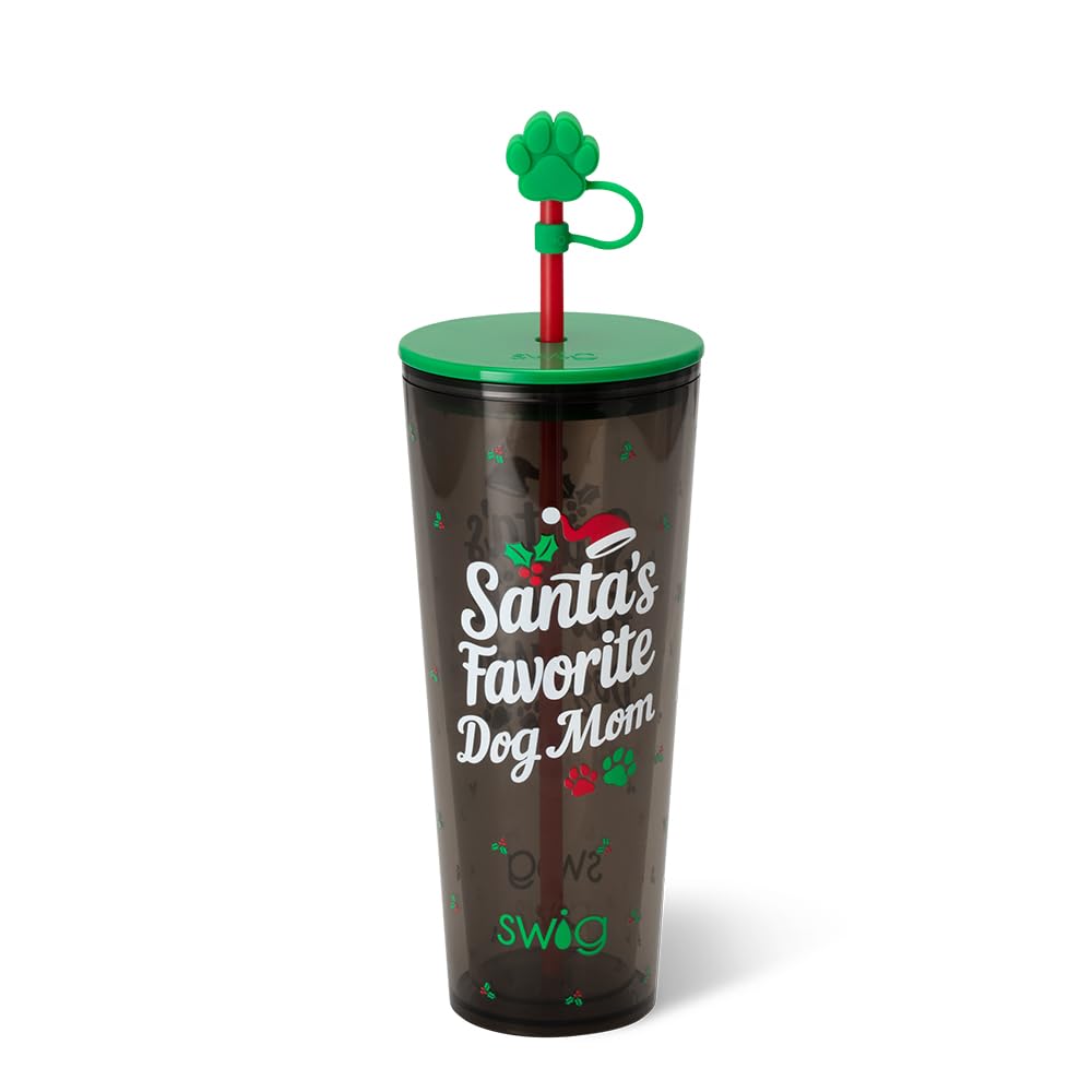 Swig Life 24oz tumbler with lid and straw for on-the-go hydration.