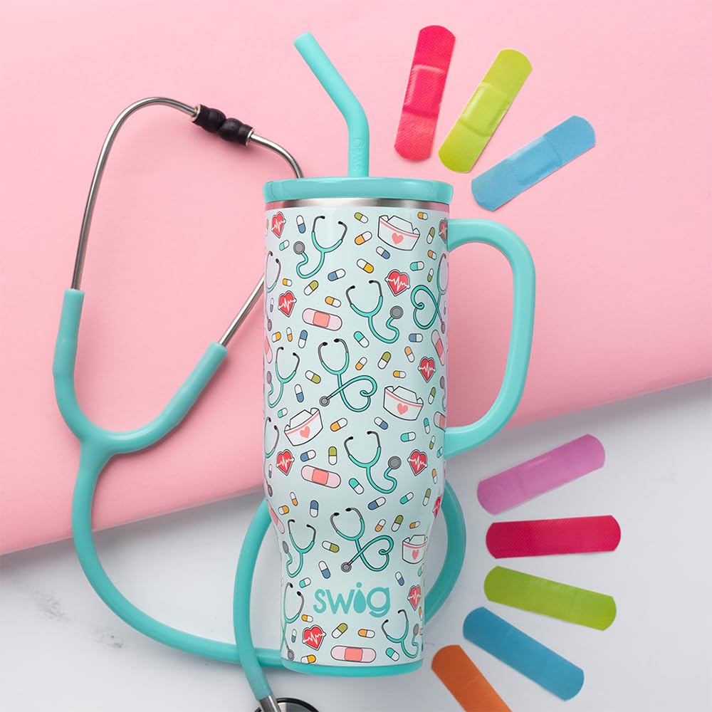 Swig Life 30oz Mega Mug large opening for easy ice and sipping