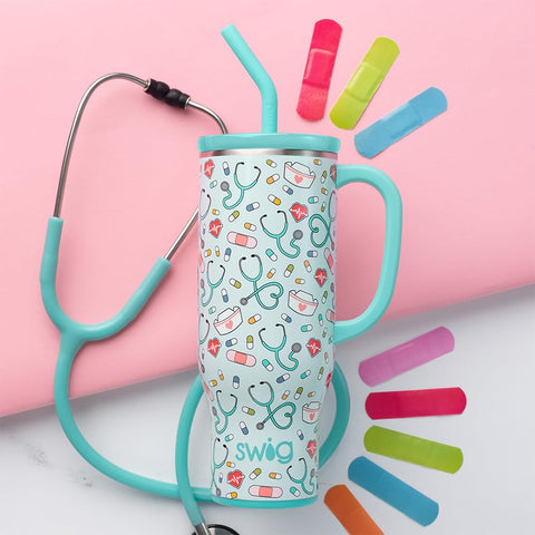 Swig Life 30oz Mega Mug large opening for easy ice and sipping