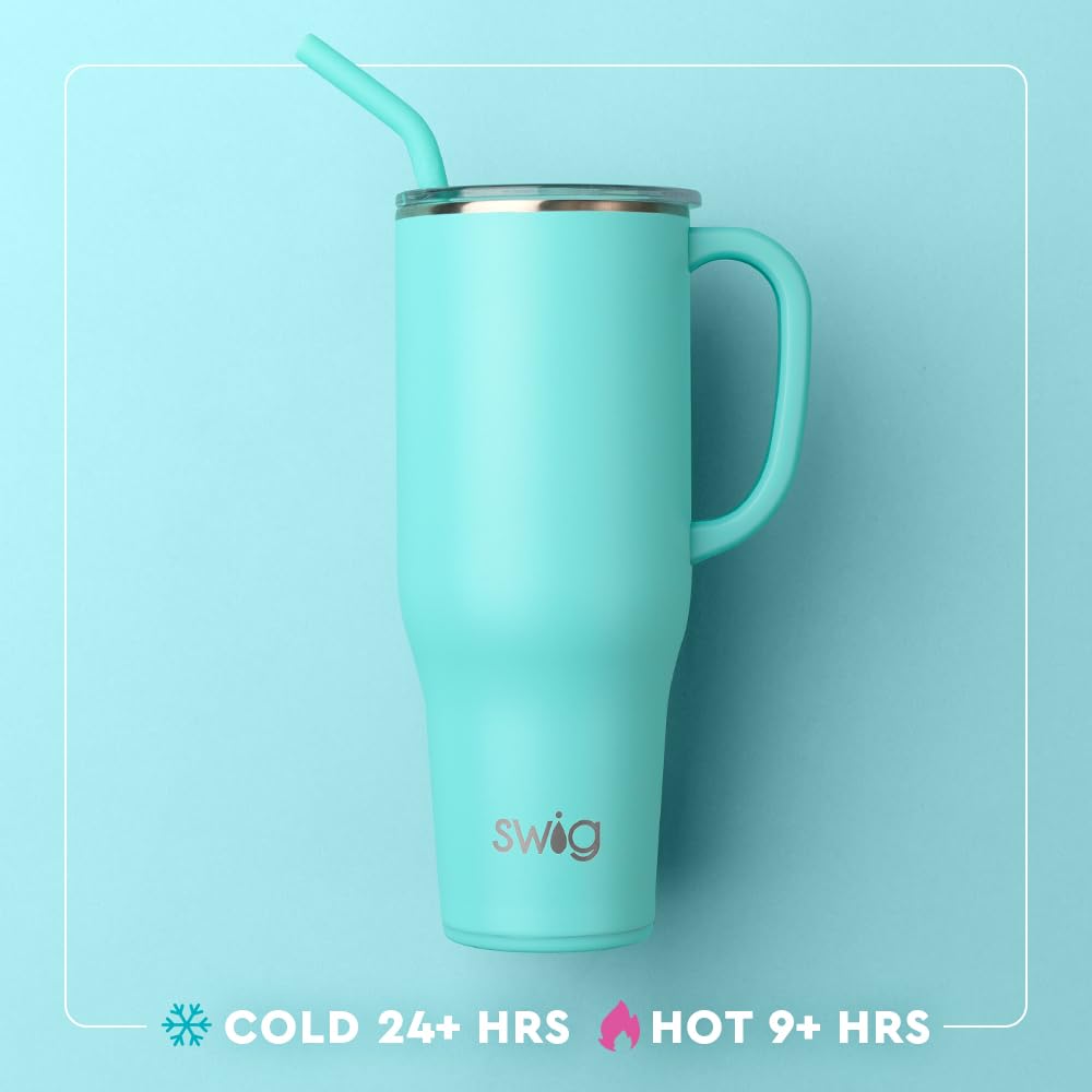 Swig Life 40oz Mega Mug dishwasher safe construction simplifies cleaning