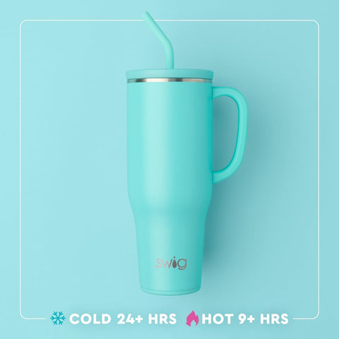 Swig Life 40oz Mega Mug silicone coaster base prevents slips and scratches.