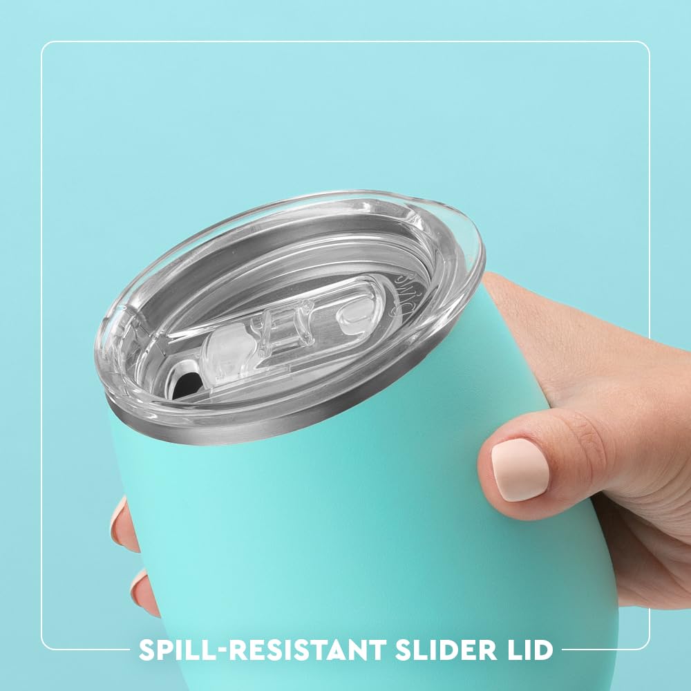 Swig Life coaster base on surface demonstrates spill protection