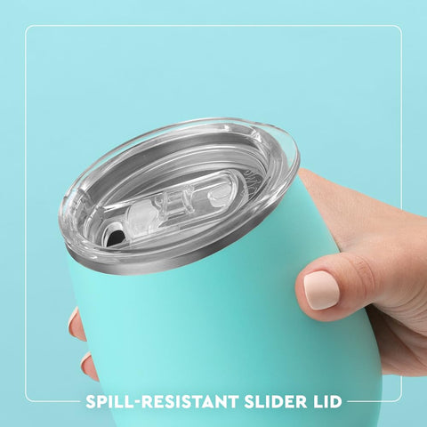 Swig Life coaster base on surface demonstrates spill protection