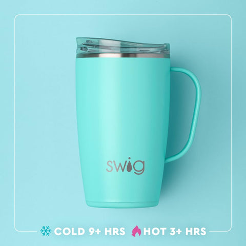 Swig Life coaster base prevents slips and drips on surfaces.